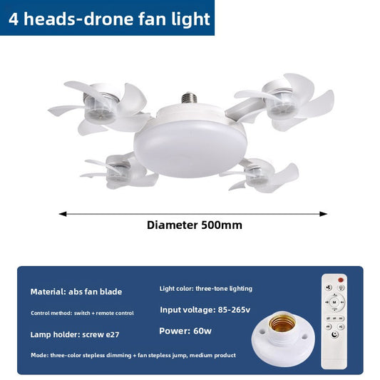 LED Ceiling Fan Light with Remote Control