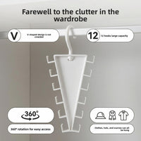 V-shaped plastic hanger