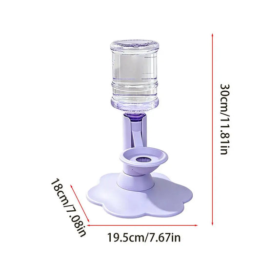 Gravity Based Pet Water Drinking Machine Stable Wide Base Leak Proof for Multi Cat Family Short Distance Travel