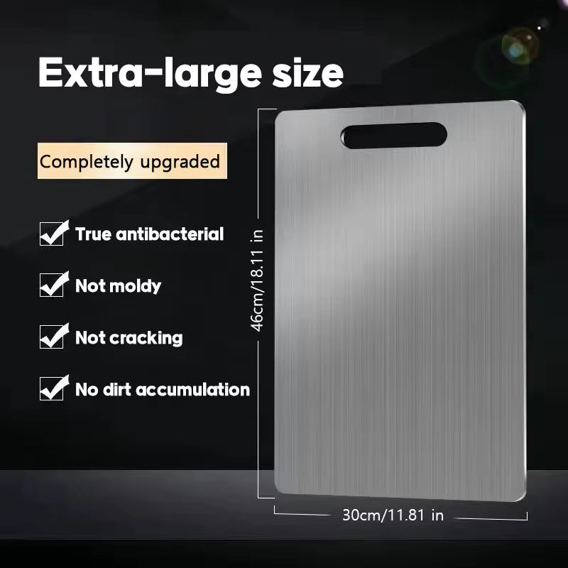 New Cutting Board for Kitchen 316 Stainless Steel Chopping Board Thickened Board Double Sided Food Grade Fruit Meat Chopping