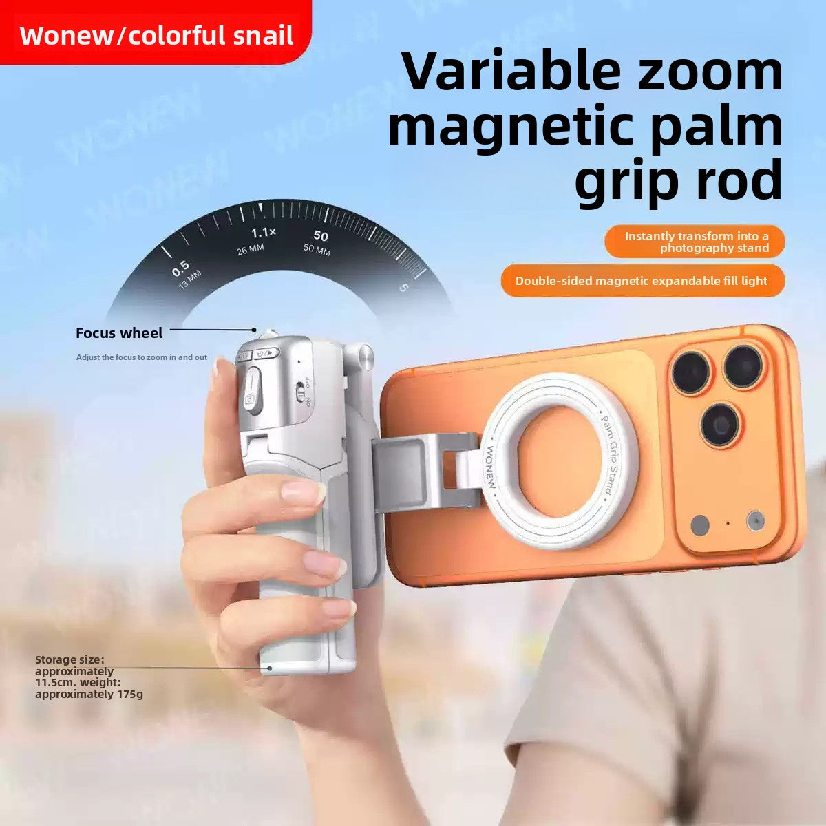 Magnetic Selfie Stick Pro™ – Tripod, Grip & Remote