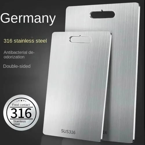 New Cutting Board for Kitchen 316 Stainless Steel Chopping Board Thickened Board Double Sided Food Grade Fruit Meat Chopping